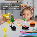 400PCS Pipe Cleaners Bulk Craft Supplies,Arts Crafts,Arts and Crafts for Kids Ages 8-12,Chenille Stems,School Supplies for Kids,juegos para niños,Halloween Gifts,DIY Decor