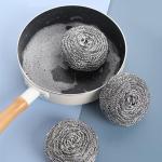 6Pcs Steel Wool Scrubbers - Flexible Scrubber Ps for Cleaning Dishes, Pots, Pans, Grills and Sinks