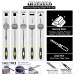 52-in-One 3D Printer Tools Kit, Professional 3D Printer Accessories & Maintenance Set for All FDM/SLA Printers, Deburring Tool, 3D Printer Nozzles, Scrapers, Files Set, PTFE Tube Cutter, Storage Bag