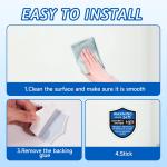 3PCS Security Alarm System Sign for Home, Self-hesive Weatherproof Small 24 Hours Warning Sticker, Safety Protection System for House Doors and Windows, Business Indoor & Outdoor Use 2.8x2.4 In