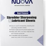 Nuova SP12T Paper Shredder Sharpening & Lubricant Sheets, 12 Count