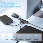 USB 3.0 Hub, VIENON 4-Port USB Hub USB Splitter USB Expander for Laptop, Xbox, Flash Drive, HDD, Console, Printer, Camera,Keybor, Mouse(Not for Charging)