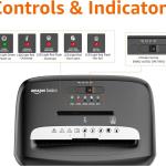 Basics Micro Cut Paper Shredder, CD, and Credit Card Shredder, 8 Sheet (New Model), Black