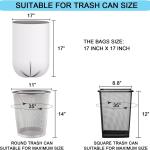 1.2 Gallon Small Trash Bags, 4.5 Liter Trash Can Liners Garbage Bags Wastebaskets Liners for Bathroom, 150 Counts Clear Bags