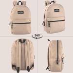 Trail maker Classic 17 inch Backpacks with justable Pded Straps | School Backpacks for Girls, Boys (Khaki)