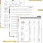 Undated Daily Monthly Planner for 2026 or Anytime - A4 To Do List with Hourly Schedule, Hardcover Spiral Bound Daily Planner to Increase Focus, Stylish School/Office Supplies, 8.5" x 11", Flower