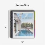 Sme Project Organizer, 24 Pockets, Grey with Assorted Bright Tabs, Tear Resistant Poly, 1/3-Cut Tabs, Letter Size (89206)