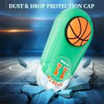 Basketball-Shaped White Correction Tape, 39.37ft Each, 4-Count Pack, Easy to use, Dry Instantly, Clean and Tear-Resistant Tape Office or School Supplies, Red, Yellow, Green, Black