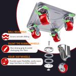 Furniture Dolly Sliders, Furniture Movers with 360° Rotation Wheels, Furniture Lifter Tool Set, Upgred Carbon Steel Panel Dolly, Suitable for Moving Heavy Furniture, Appliances, Cabinet, Fridge