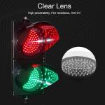 8-Inch LED Traffic Light - Industrial Dock Warning Signal, Automatic Color Change, 110V Stop Light for Enhanced Car & Pedestrian Safety, High Visibility Alert