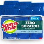 Scotch-Brite Non-Scratch Scrub Sponges, For Washing Dishes and Cleaning Kitchen, 9 Scrub Sponges