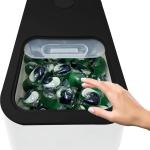 TidyFriend Laundry Pods Container with Slide Lid, 15" x 8.7" x 4.5", Airtight Storage Keeps Pods Fresh, Holds 9–10 lbs or 100–130 Pods, Laundry Detergent Container & Dishwasher Pod Holder (Black)