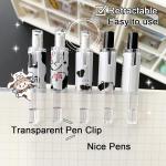 Cute Pens Kawaii 0.5mm Black Ink Gel Pens Fine Point Smooth Writing Ballpoint for Office School Supplies Nice Fun Gifts for Kids Girls Women Pens for Journaling, Pack of 6pcs (Little Milky Cow)