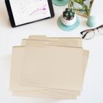 Manilla File Folder,1/3 Cut Tab,Letter Size Folders,Great for Organizing and Easy File Storage,18 Per Box