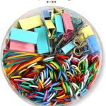 300 Pcs Binder Clips, Rubber Bands, Office Set, Paper Clips, School & Teacher Supplies for Office Desk Essentials (Assorted Sizes)