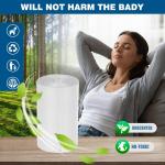 Charmount 8 Gallon Trash Bags, 50 Count Medium Garbage Bags Trash Can Liners for Bathroom Kitchen Office, Clear, Unscented