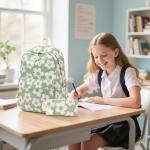 Bluboon School Backpack Set Girls Womens Laptop Bookbag Casual Daypack Fits 15 inch Laptop with Lunch Tote Bag and Pencil Bag