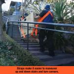 Forearm Forklift Shoulder Harness – Standard - Lift and Move Furniture, appliances, Supports up to 800 lb. Moving Harness Set, 2 Harnesses and 2 Center Straps That are ea 9’4” Long, 1 Pack, Orange