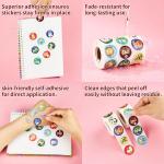 3 Rolls of Reward Stickers for Kids, 1500 Pcs Teacher Motivational Stickers Supplies for School Classroom Home, 24 Designs (Each Measures 1 in Diameter)