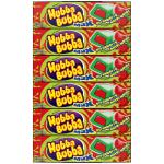 HUBBA BUBBA Bubble Gum Bulk, Chewing Gum Bulk Strawberry Watermelon Flavored, 18 Pack, 5 Pieces, Candy
