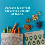 Lunchskins Compostable Sandwich Bags – 50 Count | Avoco Design | Eco-Friendly Food Storage Bags Me from Unbleached Kraft Paper with Recyclable Resealable Stickers