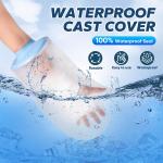Waterproof Cast Cover for Shower Hand, Reusable Hand Cast Protector for ults, Keep Wounds Dry - Elastic Seal for Wrist, Finger, Hand, Reusable & Durable