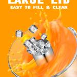 4.4 Gallon Drink Dispenser – Iced Drink Dispenser with Ice Core for Parties and Commercial Beverage Dispenser with Stand Drip Tray for Hot and Cold Beverage Juice Beer Water