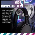 Cooler Master MasterAccessory GEM White Magnetized Multi-Surface Mounting Gaming Storage, Peripherals, Gameps, Hesets, VR Hesets, Mobile Phones, Rubberized Protective Arms (MCA-U000R-WPHK00)