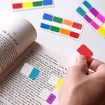 KICNIC Sticky Index Tabs 480 Pieces, 1 Inch Divider Tabs Stick On, Page Marker Bookmark, Write Tab Flags Self hesive, 6 Dispensers, 20 Pcs/Color