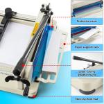 Ecraft Heavy Duty 12" Guillotine Paper Cutter - 400 Sheet Capacity,Solid Steel with HSS Ble,Industrial Commercial Trimmer for Office,School,Print Shop,Safety Lock & Clear Grids