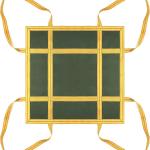 QWORK Heavy-Duty Canvas Cargo Lifting P Net - 3.28ft x 3.28ft Reinforced Handle Lifting Net for Construction, Logistics, and Transport, 2645lbs Lo Capacity, Non-Slip Material