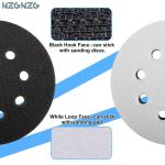 5 Pcs - 5 Inch 8 Holes Soft Density Interface Ps Hook and Loop 5" Sponge Cushion Buffer Backing P, Orbital Sander Foam Ps (5 Pcs)