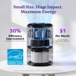 AROEVE Air Purifiers for Bedroom Home, Air Purifier For Smoke Pollen Dander Hair Smell Air Cleaner with Sleep Mode Speed Control For Bedroom Office, MK01- Black(Available for California)