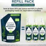 Puracy Laundry Detergent Refill - Enzyme-Powered Liquid Detergent Concentrate, (Free & Clear, 192 Los) and Natural Dishwasher Pods - Non Toxic Dishwasher Detergent (Citrus Skies, 18 Los)