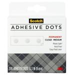 Scotch hesive Dots, Medium, 0.3 inches, 300 Dots/Pack, Easy Dispensing, Permanent, Photo-Safe, 1-Pack