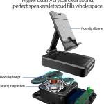 JTEMAN Tablet Stand justable with Bluetooth Speakers,Kitchen Ggets,Gifts for Women Men,Wireless Bluetooth Speaker Tablet Holder,Desk Mic Charging Sation Compatible with Phones and Tablet