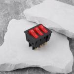 Create idea 5 PCs 9-Pin 2 Position KCD3 Red Light Rocker Switch 34x40mm for Household Appliance Switches 16A 250V/125V