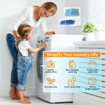 Acrylic Laundry Pods Organizer with 2 Lids - Multi-Purpose Dispenser for Dishwasher Pods, Detergent Powder, Dryer Balls & Snacks | Wall Mount or Desktop Storage