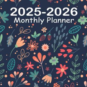 2025-2026 Monthly Planner: 2 Year Calendar Agenda Large Print Organizer with Notes Pages Aesthetic 24 Months (Jan 2025 - Dec 2026)