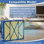 GAPCCCAR2025 Pet Care Filter Replacement Compatible with Bryant/Carrier Infinity MERV 16 Air Cleaner Purifier Cartridge GAPBBCAR2025/GAPCCCAR2025, 20" x 25"(actual size: 24.4" x 20.7" x 3.5"）
