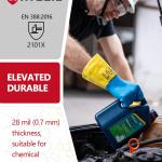 Neoprene and Rubber Blend Heavy-Duty Chemical Gloves, Protective industrial gloves for Resist Acid, Alkali, Hazmat, cleaning, dishwashing, Large