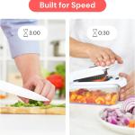 Fullstar The Original Pro Chopper - Vegetable Chopper and Spiralizer, Food Chopper with Container, Fruit Slicer, Kitchen Ggets & Gifts, Home Essentials (4 in 1, Black)