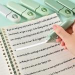 Temiary 12Pcs Cute White Smooth Pull Out Tape, Easy to Use White Correction Pens, 1/5 x 236in Smooth Writing & Aesthetic Office School Supplies (Green)