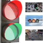 8-Inch LED Traffic Light - Industrial Dock Warning Signal, Automatic Color Change, 110V Stop Light for Enhanced Car & Pedestrian Safety, High Visibility Alert