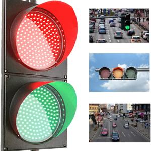 8-Inch LED Traffic Light - Industrial Dock Warning Signal, Automatic Color Change, 110V Stop Light for Enhanced Car & Pedestrian Safety, High Visibility Alert