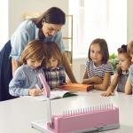 MAKEASY Binding Machine, 21-Hole, Comb Binding Machines with 100PCS Comb Bindings Spines, Comb Binder for Letter Size, A4, A5 Paper