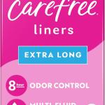 Carefree Panty Liners for Women, Extra Long, Unwrapped, Unscented, 100ct | Pantiliners, Carefree, Daily for Women, Light Periods and Leaks, 8-Hour Odor Control|100ct (Packaging May Vary)