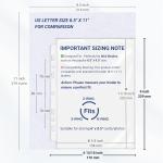 30 Pcs 5.5x8.5 Thick Plastic Sleeves, Fit Standard A5 Paper for 6 or 3 Ring Mini Binder (8.5x9.5 Covers) Top-Loing Pocket Protector Sheets Photo Sleeves with 12 Index Tabs, Recipe Binder Card Sleeve