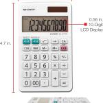 Sharp EL-377WB Business Calculator, White 2.75