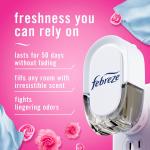 Febreze Odor-Fighting Fe Defy PLUG Air Freshener,Downy April Fresh, Mediterranean Lavender, .87 fl. oz. Oil Refills, 4 Refills (2 of Each)